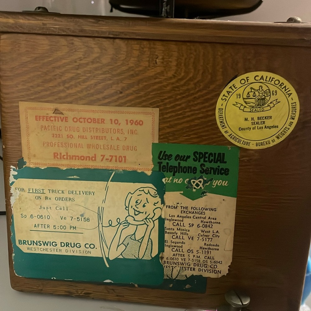 Vintage pharmacy scale